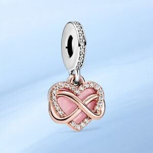 Pandora Sparkling Infinity Heart Dangle Charm
